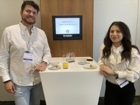 Die AG vertreten durch Cansu und Thilo bei der Konferenz